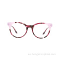 Persona óptica de lujo color nuevo marcos de acetato gafas para ojos espectáculos